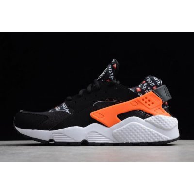 Nike Air Huarache Run Siyah / Turuncu Spor Ayakkabı Türkiye - CBL7XFT5